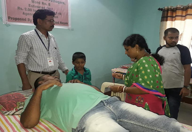 Blood Donation by a social worker