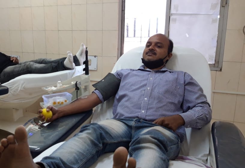 Blood Donation of sambad